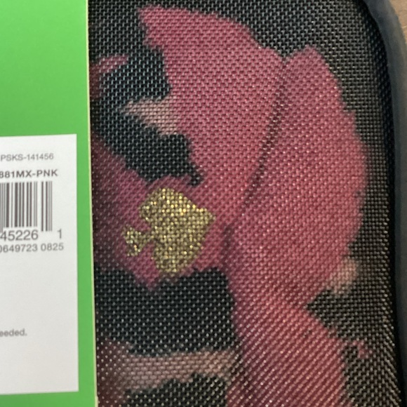 Kate Spade Black and Pink Low Cut Cozy Socks in Travel Bag - Picture 3 of 5